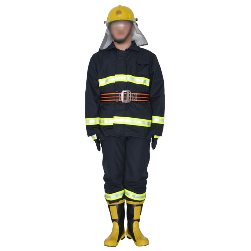 14-piece yellow fire protection uniform set