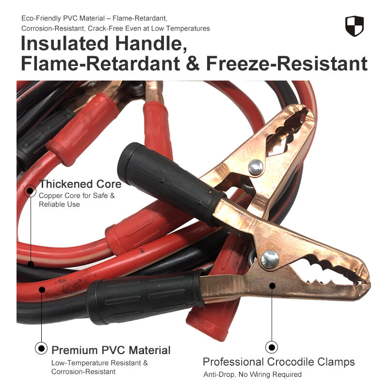 Red And Black Copper Core Jumper Wire, 2 Meters, 10mm In Diameter, Resistant To Cold And High Temperatures