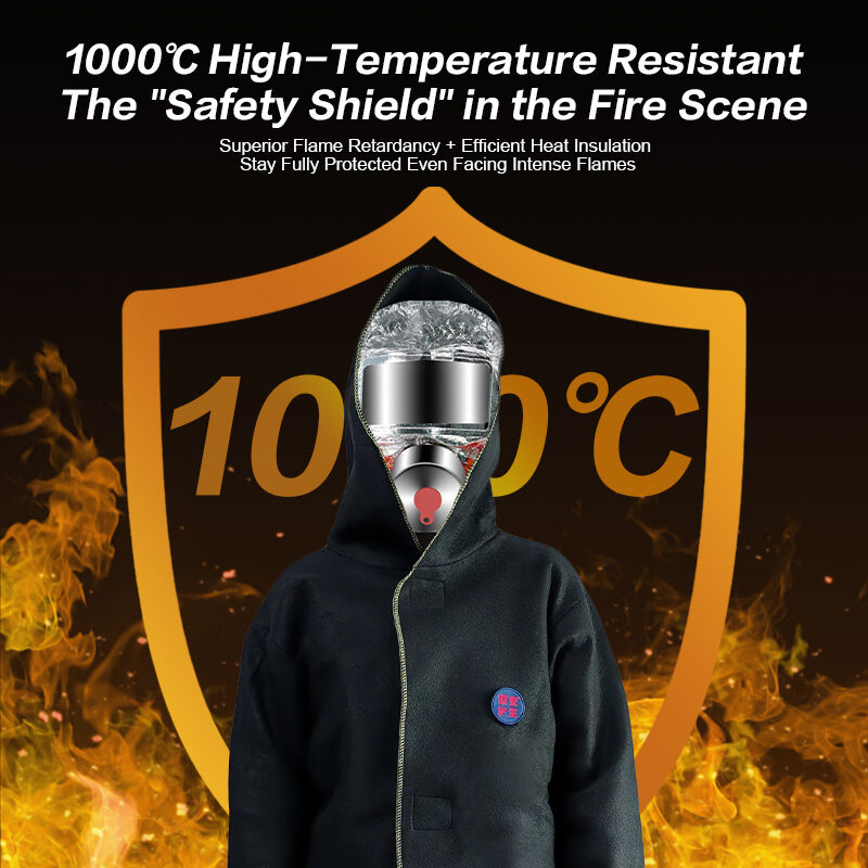 Fire Escape Fireproof Suit Fire Retardant Uniform For Fire Protection Office Hotel Household High-Temperature Resistant Escape Fireproof Suit