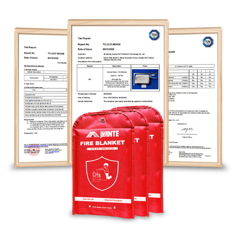 Customizable Fire Blanket - 100% Glass Fiber, EN 1869 Compliant | Size & Packaging Options Available