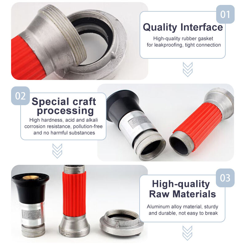 High Hardness Aluminum Alloy Spray Shower Water Gun For Firefighting Farmland Irrigation Leak Proof Durable