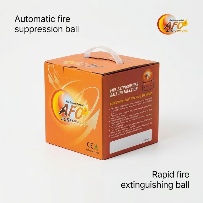 Dry Powder Automatic Engine Fire Extinguisher Fire Off Ball Dia 15cm
