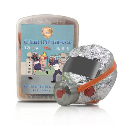 Детский фильтр самоспасательный респираторная маска для полного лица регулируемый ремень 30 минутная защита от CO, дыма и токсичных газов